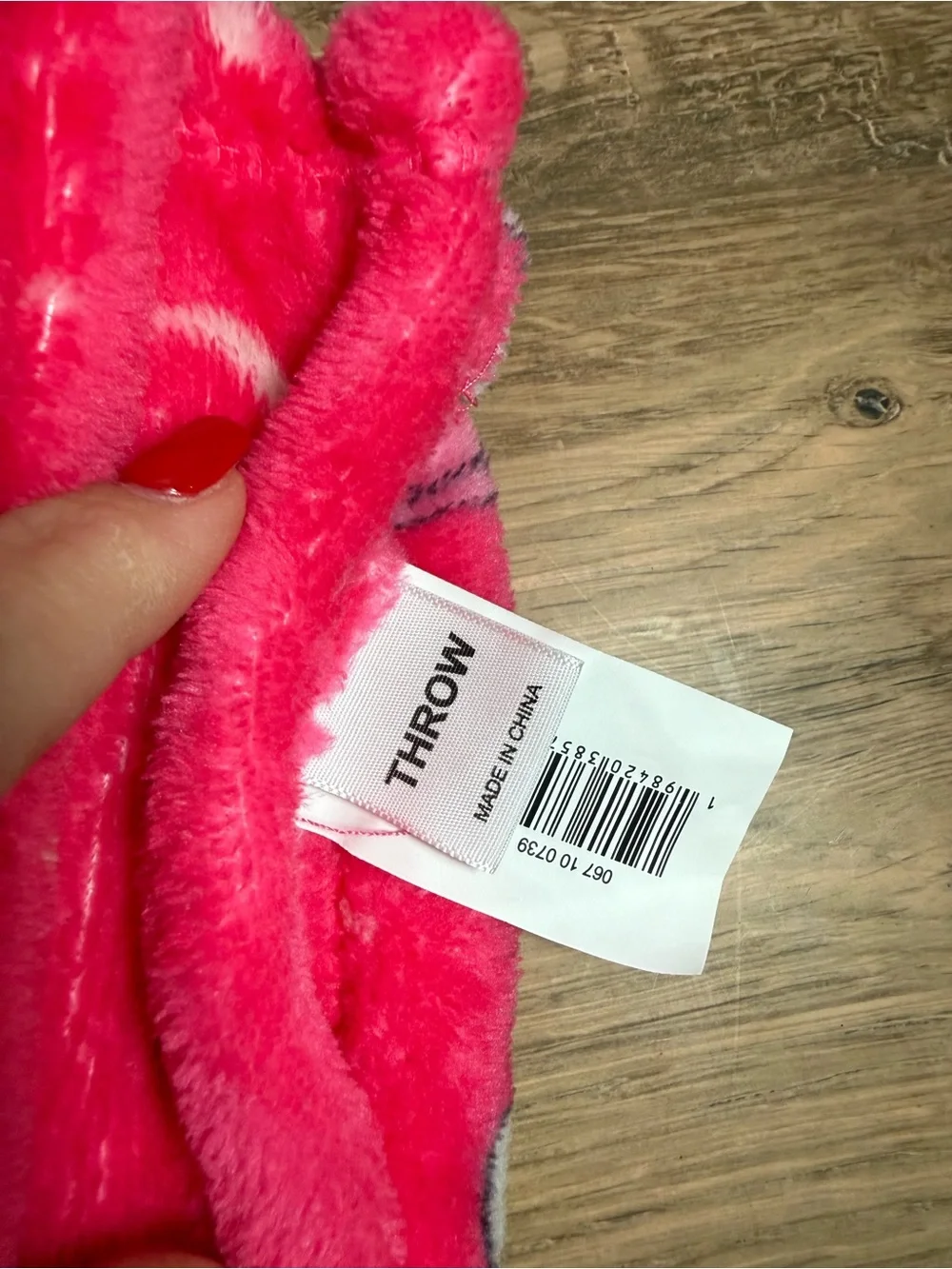 Target Pink Cowboy Throw Blanket 49x67 Western Cowgirl Plush Fleece Like New